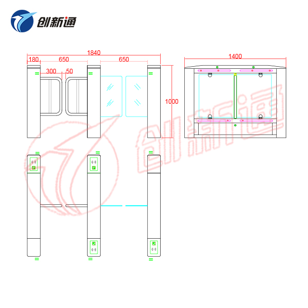 擺閘,三輥閘,速通閘,旋轉閘,平移閘,一字閘,人臉識別，
